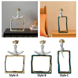 Maxbell Porcelain Statue Birthday Gift Tabletop Ornament for Bedroom Entrance Office Style A