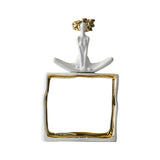 Maxbell Porcelain Statue Birthday Gift Tabletop Ornament for Bedroom Entrance Office Style A