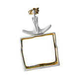 Maxbell Porcelain Statue Birthday Gift Tabletop Ornament for Bedroom Entrance Office Style A