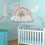 Maxbell Rainbow Wall Hanging Soft Rainbow Ornament for Party Supplies Bedroom