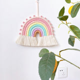 Maxbell Rainbow Wall Hanging Soft Rainbow Ornament for Party Supplies Bedroom