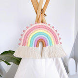 Maxbell Rainbow Wall Hanging Soft Rainbow Ornament for Party Supplies Bedroom