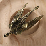 Maxbell Brass Pterosaur Dragon Ornament Hand Craved for Office Bookshelf Living Room