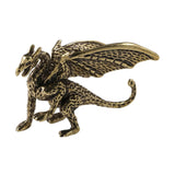 Maxbell Brass Pterosaur Dragon Ornament Hand Craved for Office Bookshelf Living Room