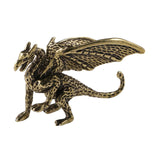 Maxbell Brass Pterosaur Dragon Ornament Hand Craved for Office Bookshelf Living Room