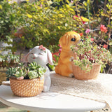 Maxbell Small Flower Pot Cute Gift Plant Planter for Indoor Home Decor Entrance Hall dog