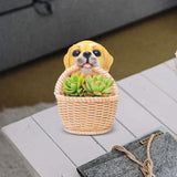 Maxbell Small Flower Pot Cute Gift Plant Planter for Indoor Home Decor Entrance Hall dog