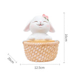 Maxbell Small Flower Pot Cute Gift Plant Planter for Indoor Home Decor Entrance Hall rabbit