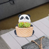 Maxbell Small Flower Pot Cute Gift Plant Planter for Indoor Home Decor Entrance Hall panda