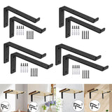 Maxbell 2Pcs Metal Wall Shelf Brackets Hardware for Laundry Room Bedroom Dining Room 8inch