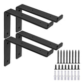 Maxbell 2Pcs Metal Wall Shelf Brackets Hardware for Laundry Room Bedroom Dining Room 8inch