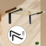 Maxbell 2Pcs Metal Wall Shelf Brackets Hardware for Laundry Room Bedroom Dining Room 8inch