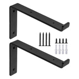 Maxbell 2Pcs Metal Wall Shelf Brackets Hardware for Laundry Room Bedroom Dining Room 10inch