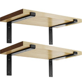 Maxbell 2Pcs Metal Wall Shelf Brackets Hardware for Laundry Room Bedroom Dining Room 12inch