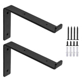 Maxbell 2Pcs Metal Wall Shelf Brackets Hardware for Laundry Room Bedroom Dining Room 12inch