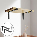 Maxbell 2Pcs Metal Wall Shelf Brackets Hardware for Laundry Room Bedroom Dining Room 14inch