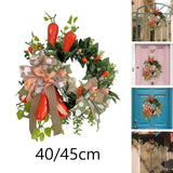 Maxbell Easter Wreath for Front Door Hanger Spring Wreath for Door Patio Celebration 40cm