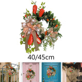 Maxbell Easter Wreath for Front Door Hanger Spring Wreath for Door Patio Celebration 40cm