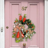 Maxbell Easter Wreath for Front Door Hanger Spring Wreath for Door Patio Celebration 40cm