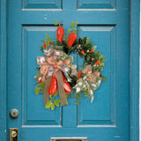 Maxbell Easter Wreath for Front Door Hanger Spring Wreath for Door Patio Celebration 40cm