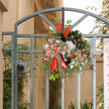 Maxbell Easter Wreath for Front Door Hanger Spring Wreath for Door Patio Celebration 40cm