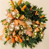 Maxbell Easter Wreath for Front Door Hanger Spring Wreath for Door Patio Celebration 45cm
