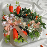 Maxbell Easter Wreath for Front Door Hanger Spring Wreath for Door Patio Celebration 45cm