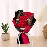 Maxbell Artificial Soap Flower Bouquet Realistic Valentines Day Gift for Mothers Day Red Carnation