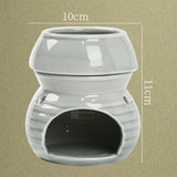 Maxbell Ceramic Essential Oil Burner Creative for Table Centerpiece Festival Kitchen White