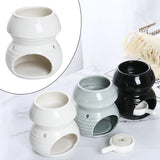 Maxbell Ceramic Essential Oil Burner Creative for Table Centerpiece Festival Kitchen White