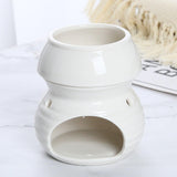 Maxbell Ceramic Essential Oil Burner Creative for Table Centerpiece Festival Kitchen White