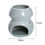 Maxbell Ceramic Essential Oil Burner Creative for Table Centerpiece Festival Kitchen Grey