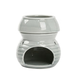 Maxbell Ceramic Essential Oil Burner Creative for Table Centerpiece Festival Kitchen Grey