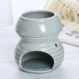 Maxbell Ceramic Essential Oil Burner Creative for Table Centerpiece Festival Kitchen Grey