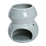 Maxbell Ceramic Essential Oil Burner Creative for Table Centerpiece Festival Kitchen Grey