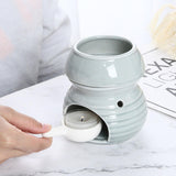 Maxbell Ceramic Essential Oil Burner Creative for Table Centerpiece Festival Kitchen Grey