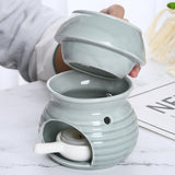 Maxbell Ceramic Essential Oil Burner Creative for Table Centerpiece Festival Kitchen Grey