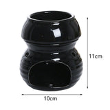 Maxbell Ceramic Essential Oil Burner Creative for Table Centerpiece Festival Kitchen Black
