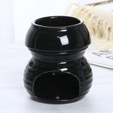 Maxbell Ceramic Essential Oil Burner Creative for Table Centerpiece Festival Kitchen Black