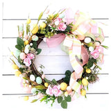 Maxbell Artificial Easter Wreath for Front Door Durable for Window Seasons Patio