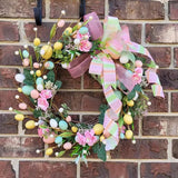 Maxbell Artificial Easter Wreath for Front Door Durable for Window Seasons Patio