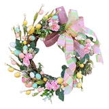Maxbell Artificial Easter Wreath for Front Door Durable for Window Seasons Patio