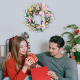 Maxbell Artificial Easter Wreath for Front Door Durable for Window Seasons Patio