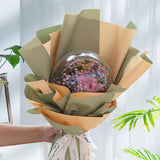 Maxbell 2xBouquet Bobo Ball Decoration Flower Bouquet Stuffing Ball for Gift Packaging 20cm