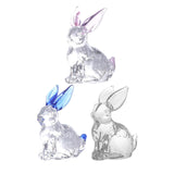 Maxbell Easter Rabbit Figurine Bunny Statue Mini for Bookshelf Centerpiece Entrance