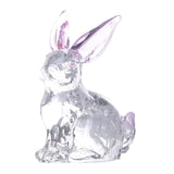 Maxbell Easter Rabbit Figurine Bunny Statue Mini for Bookshelf Centerpiece Entrance