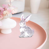 Maxbell Easter Rabbit Figurine Bunny Statue Mini for Bookshelf Centerpiece Entrance