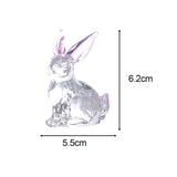 Maxbell Easter Rabbit Figurine Bunny Statue Mini for Bookshelf Centerpiece Entrance