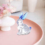 Maxbell Easter Rabbit Figurine Bunny Statue Mini for Bookshelf Centerpiece Entrance