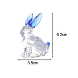 Maxbell Easter Rabbit Figurine Bunny Statue Mini for Bookshelf Centerpiece Entrance